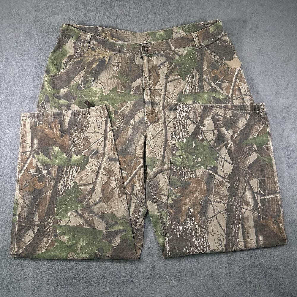 Spartan Outdoors Cargo Pants Camo Mens 2XL Y2K Hunting RealTree